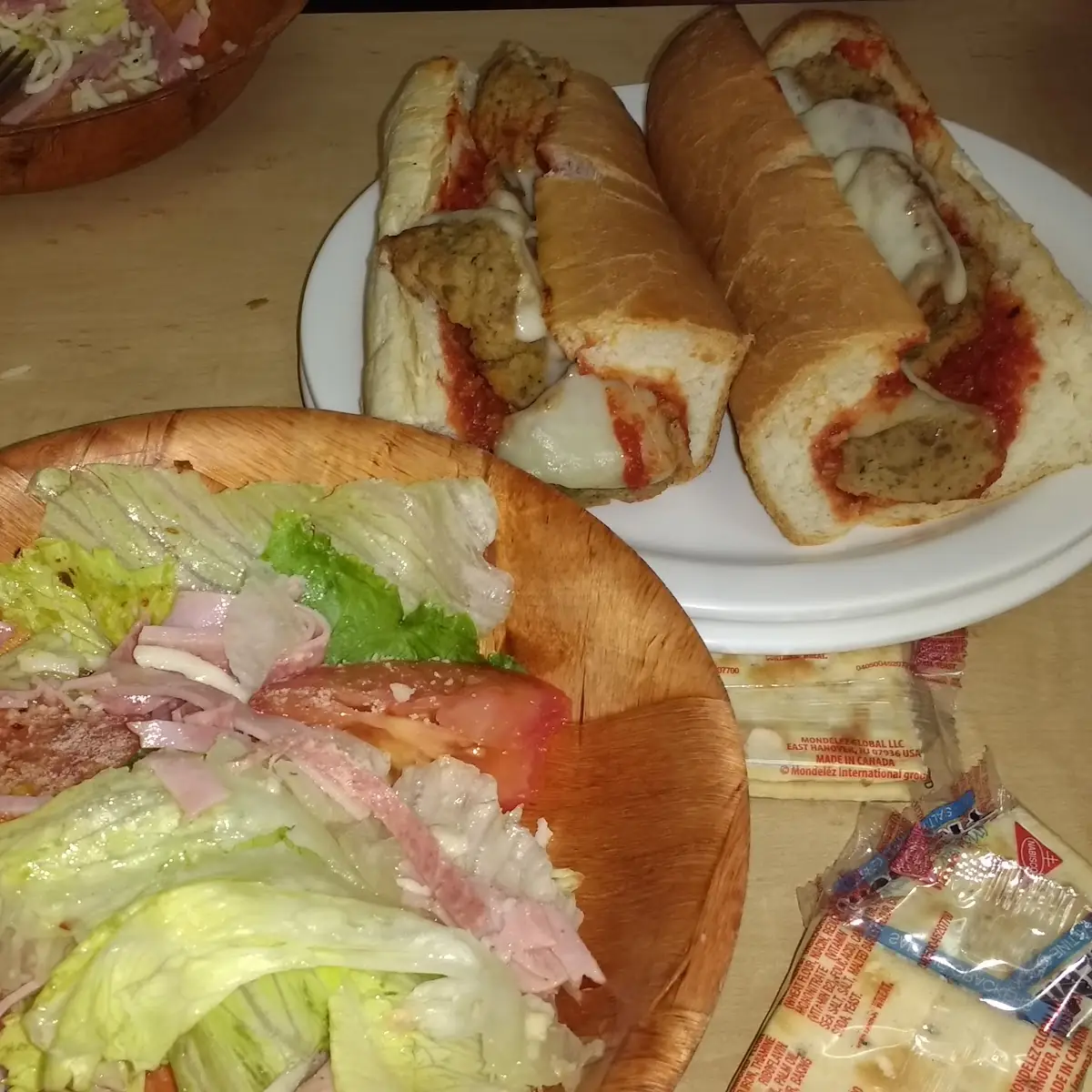 Meatball Sub & with Salad