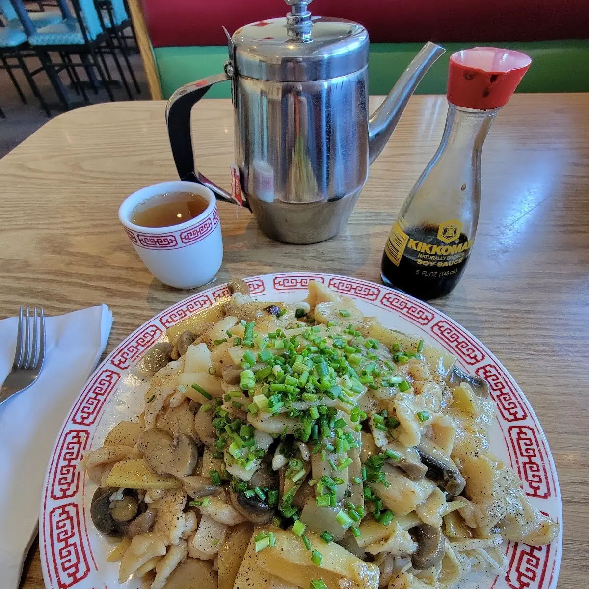 Chicken Mushrooms Rice Noodles