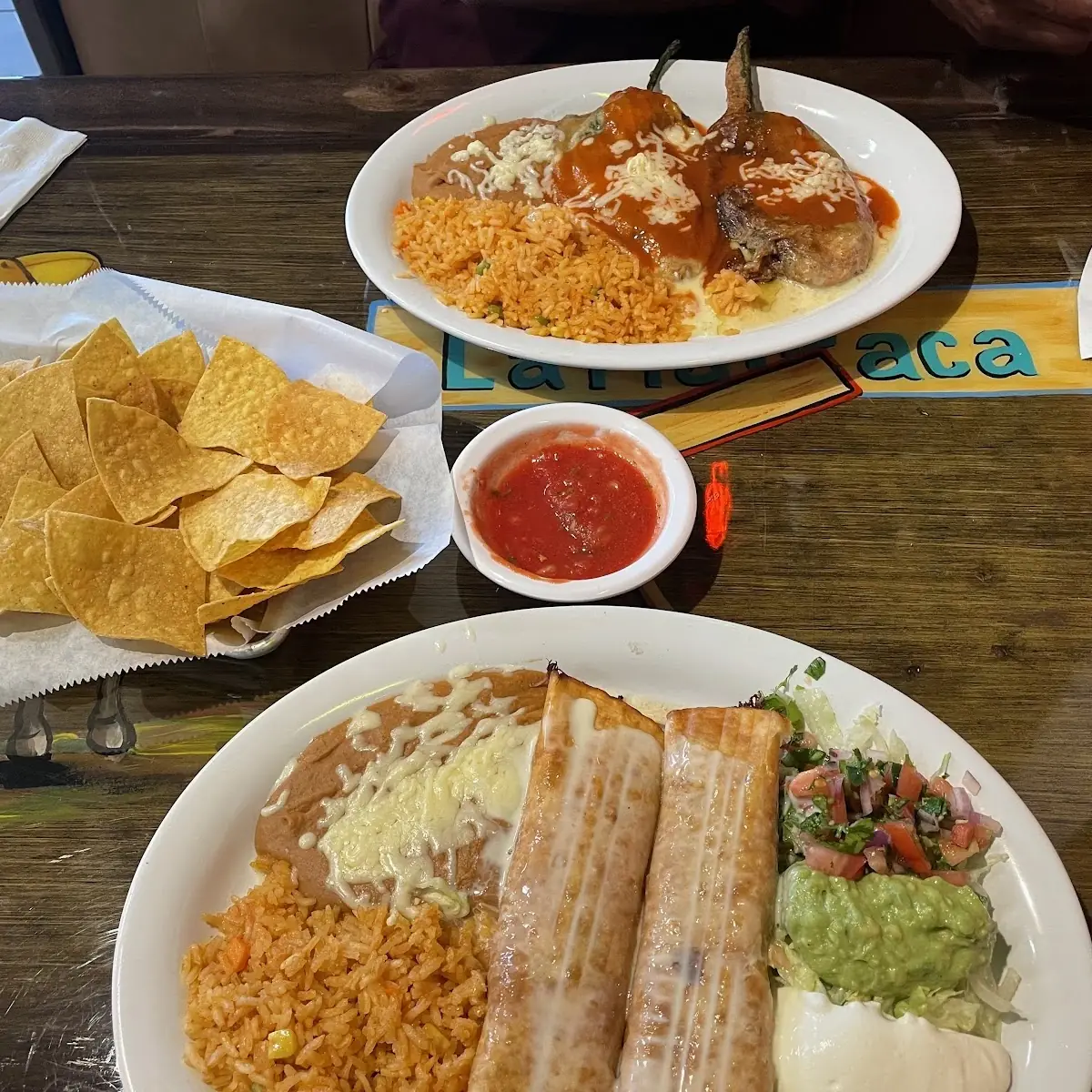 L Enchilada Rice and Beans