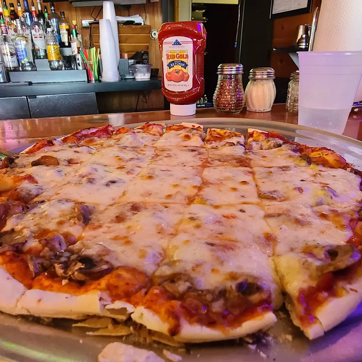 Cheese and Mushroom Pizza
