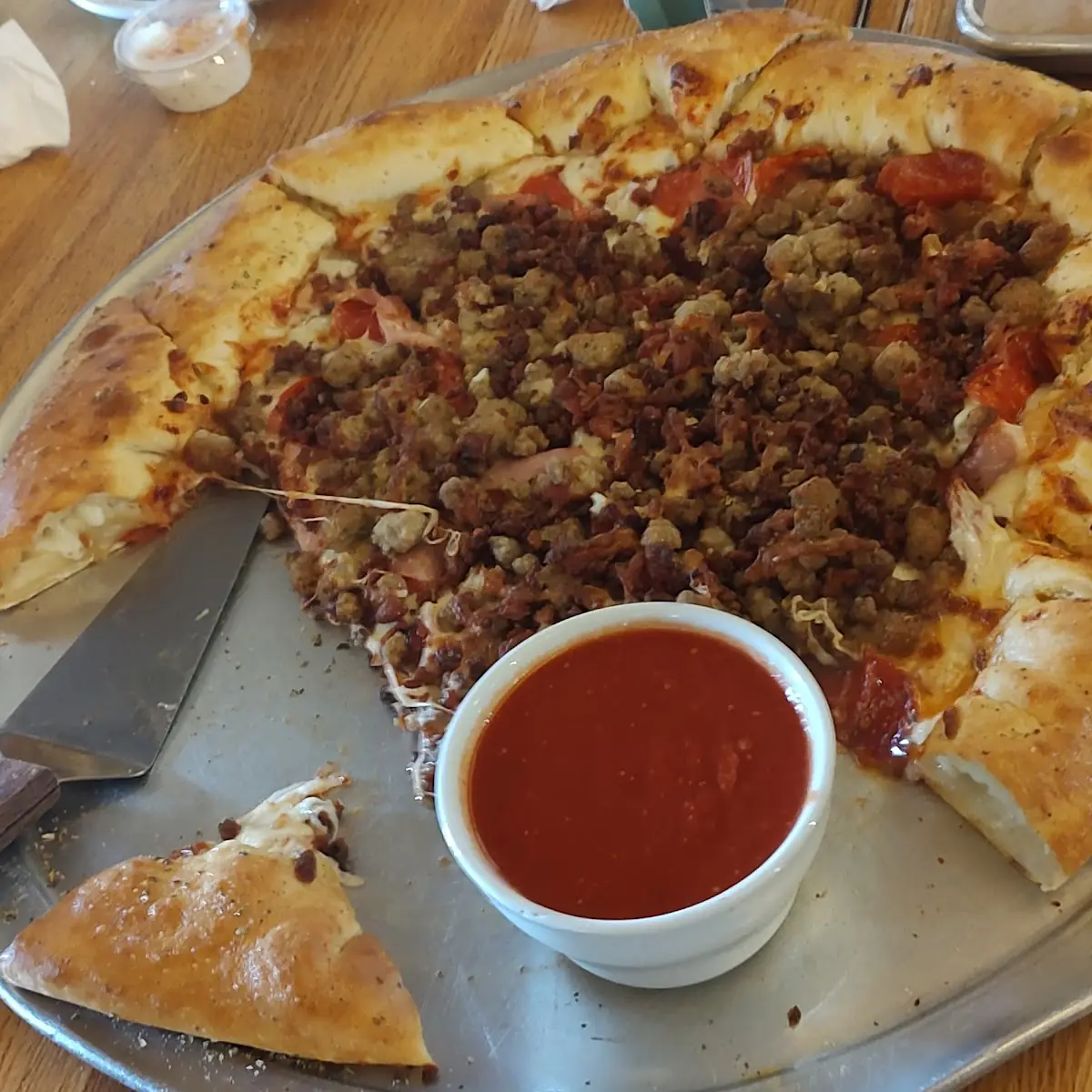 Stuffed Crust All Meat Pizza