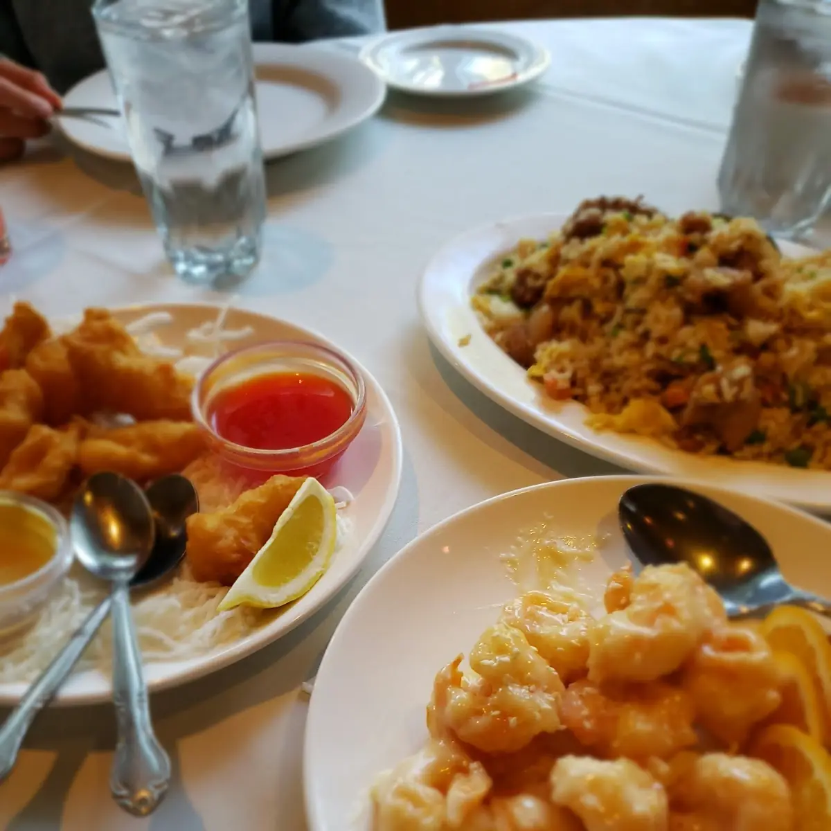 Calamari Orange Chicken Combo Fried Rice