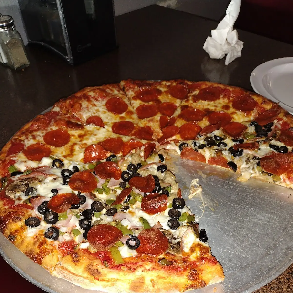 Combination Half Pepperoni Pizza