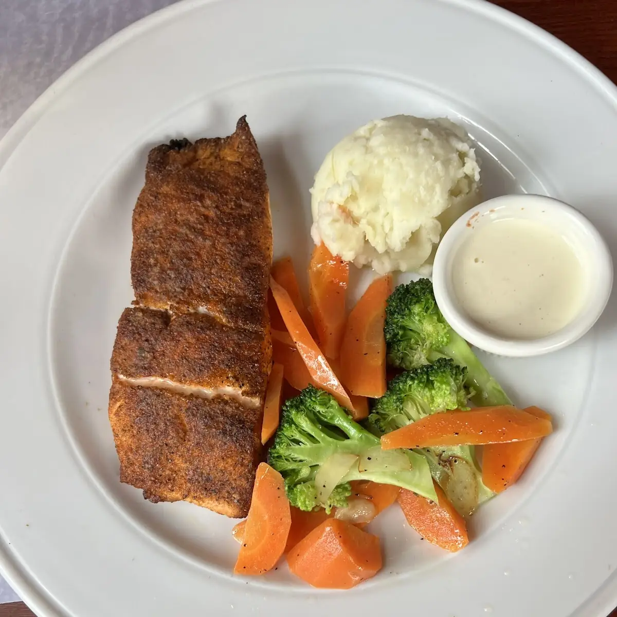 Blackened Salmon with Vegetables