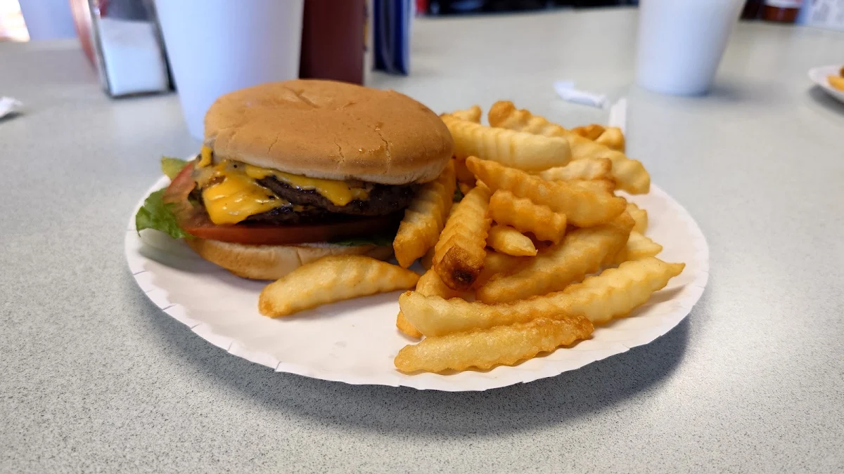 Double Cheeseburger with Unseasoned Fries