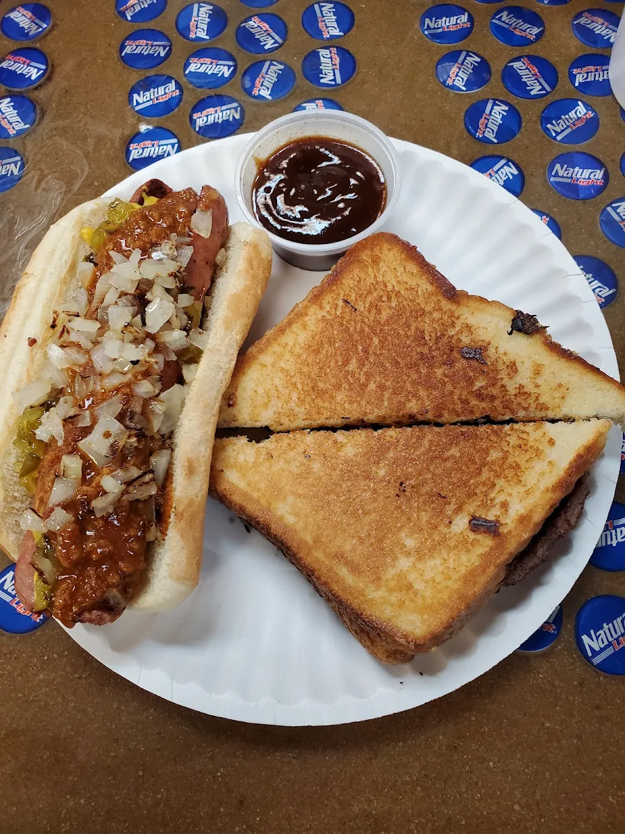 Patty Melt and Hot Sausage