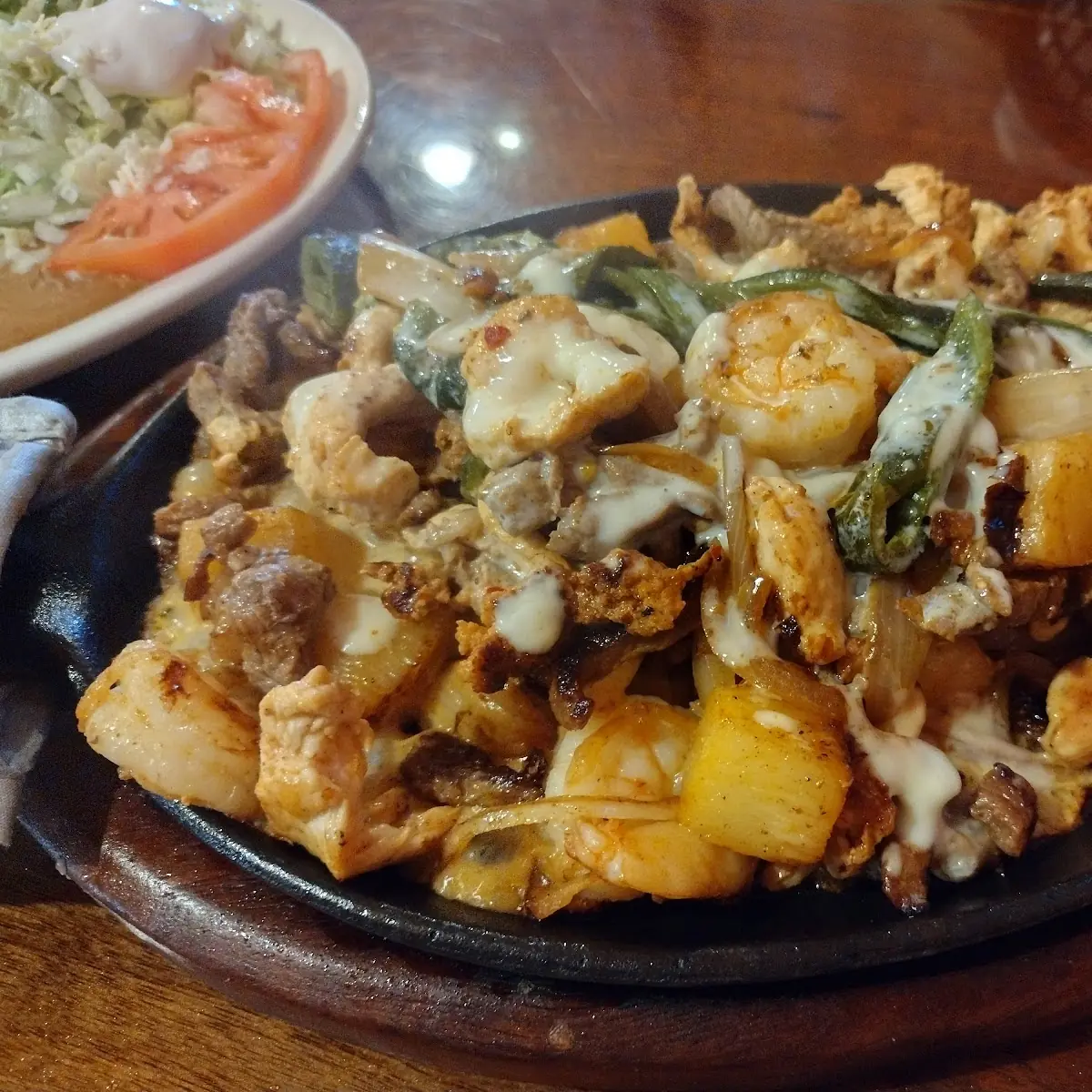 Steak Chicken Shrimp Fajitas