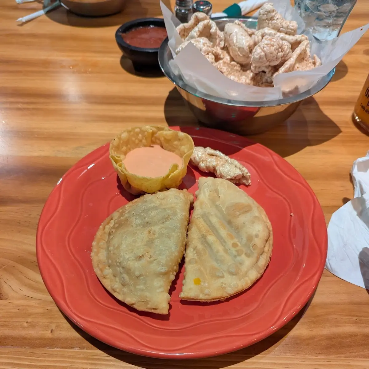 Empanada a Ground Beef and a Chicken