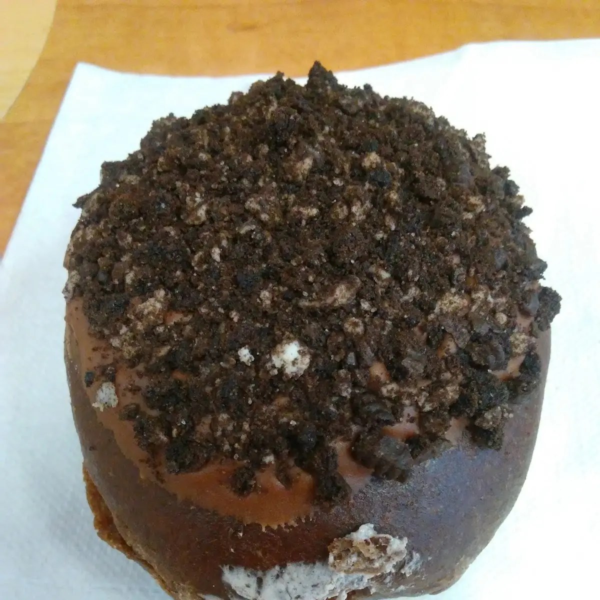 Chocolate Oreo Filled Doughnut