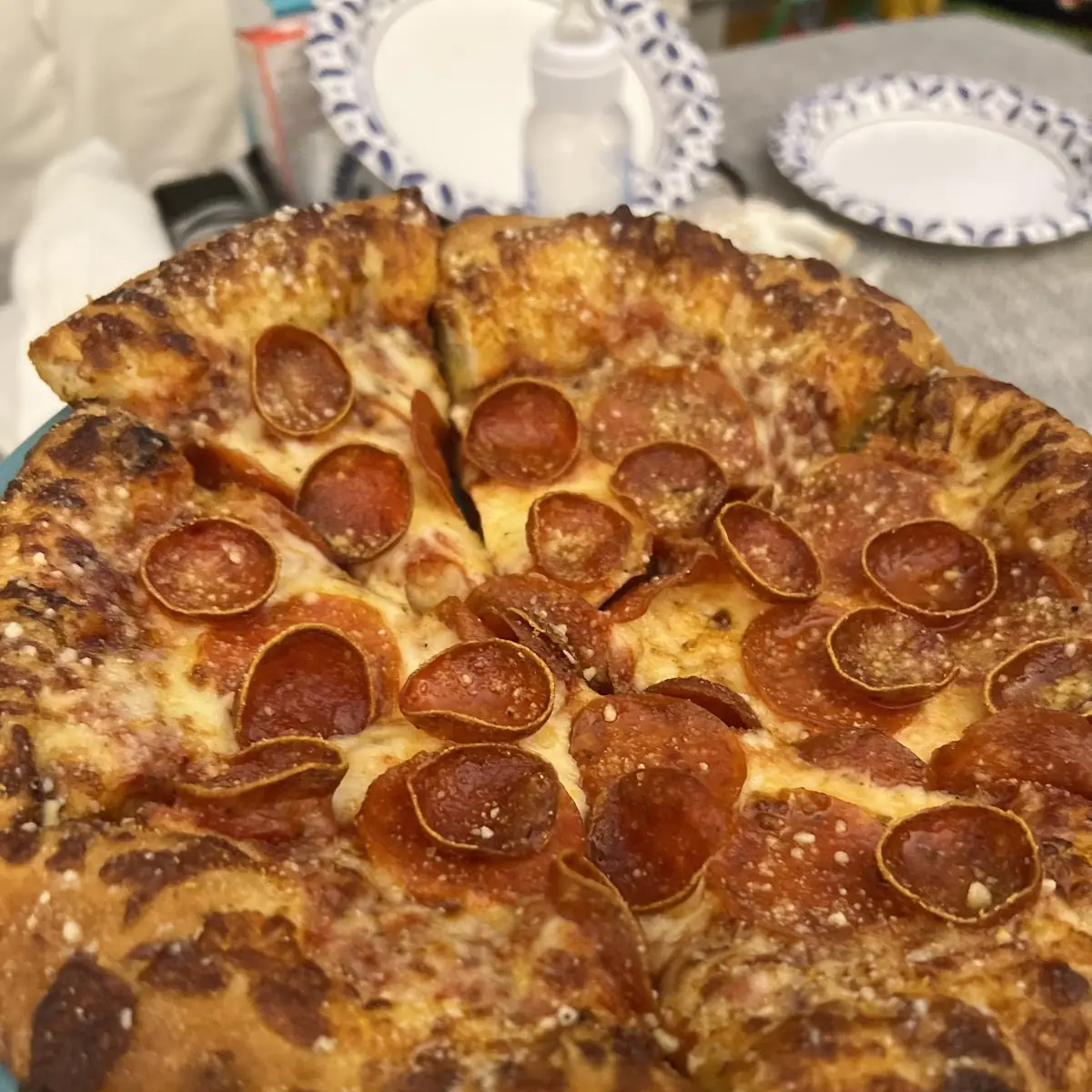 Old World Pepperoni and Pepperoni Pizza
