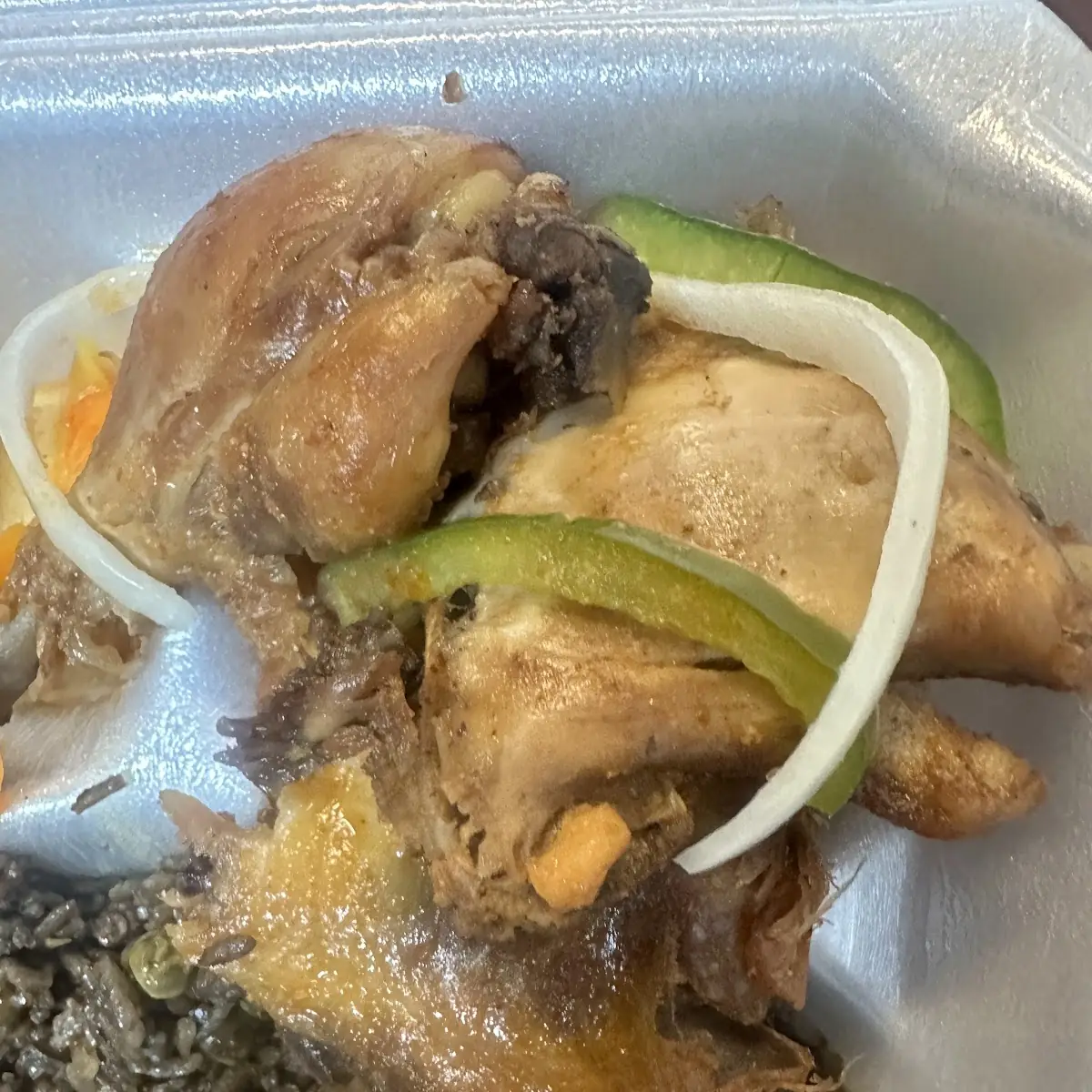 Fried Chicken with Plantains
