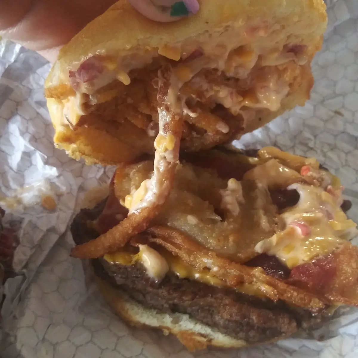 Big Bacon Cheddar Cheeseburger Double