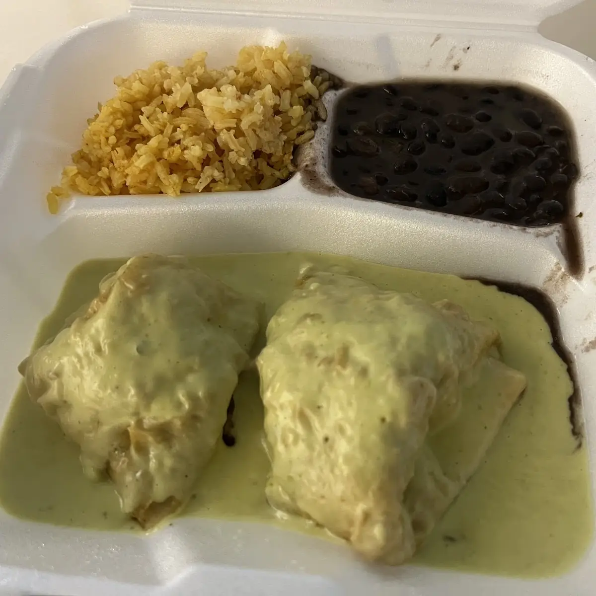 Chimichanga with Black Beans