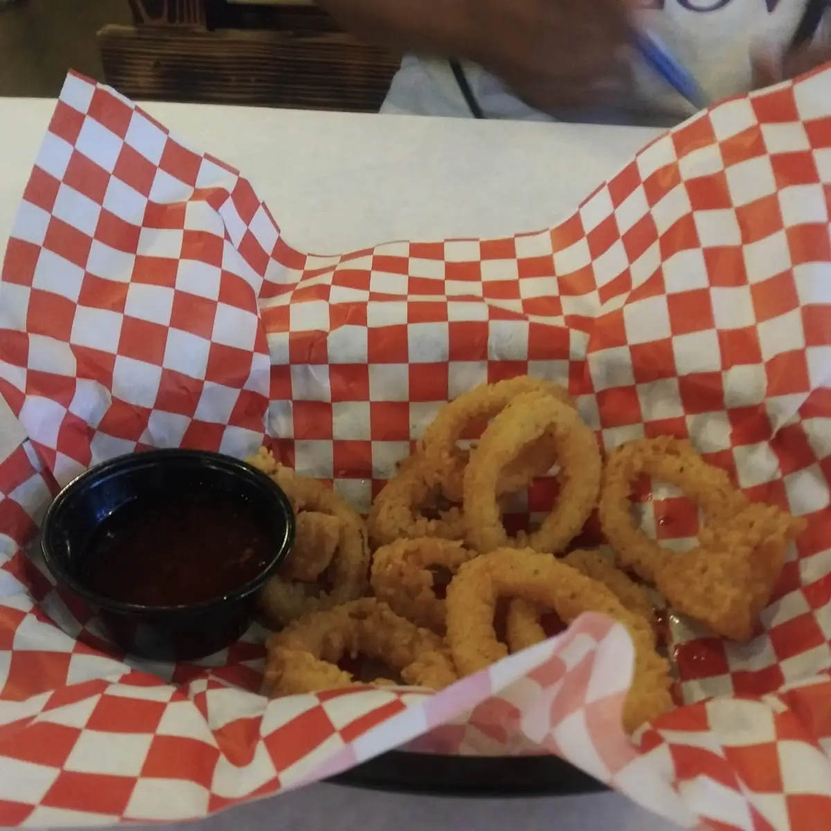 Fried Shrimp Basket with Onion Rings