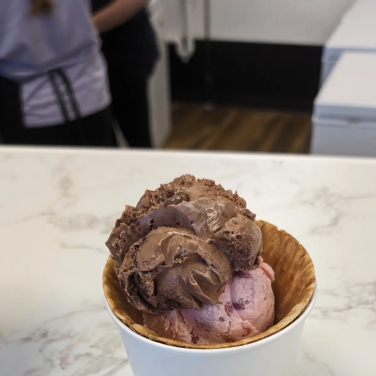 German Chocolate Cake and Strawberry