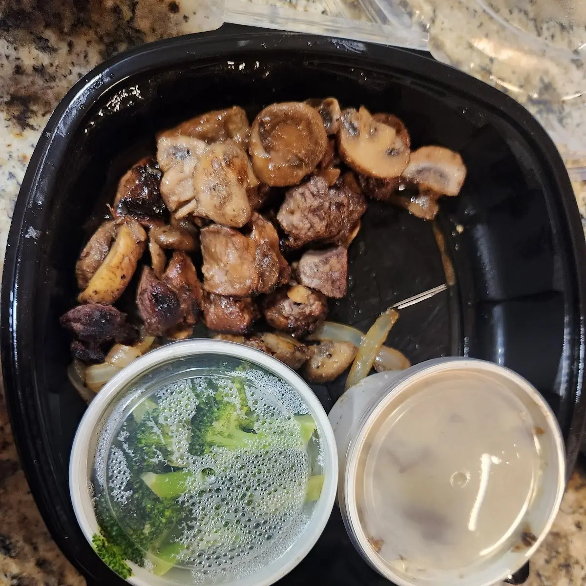 Beef Tips Broccoli Mashed Potatoes