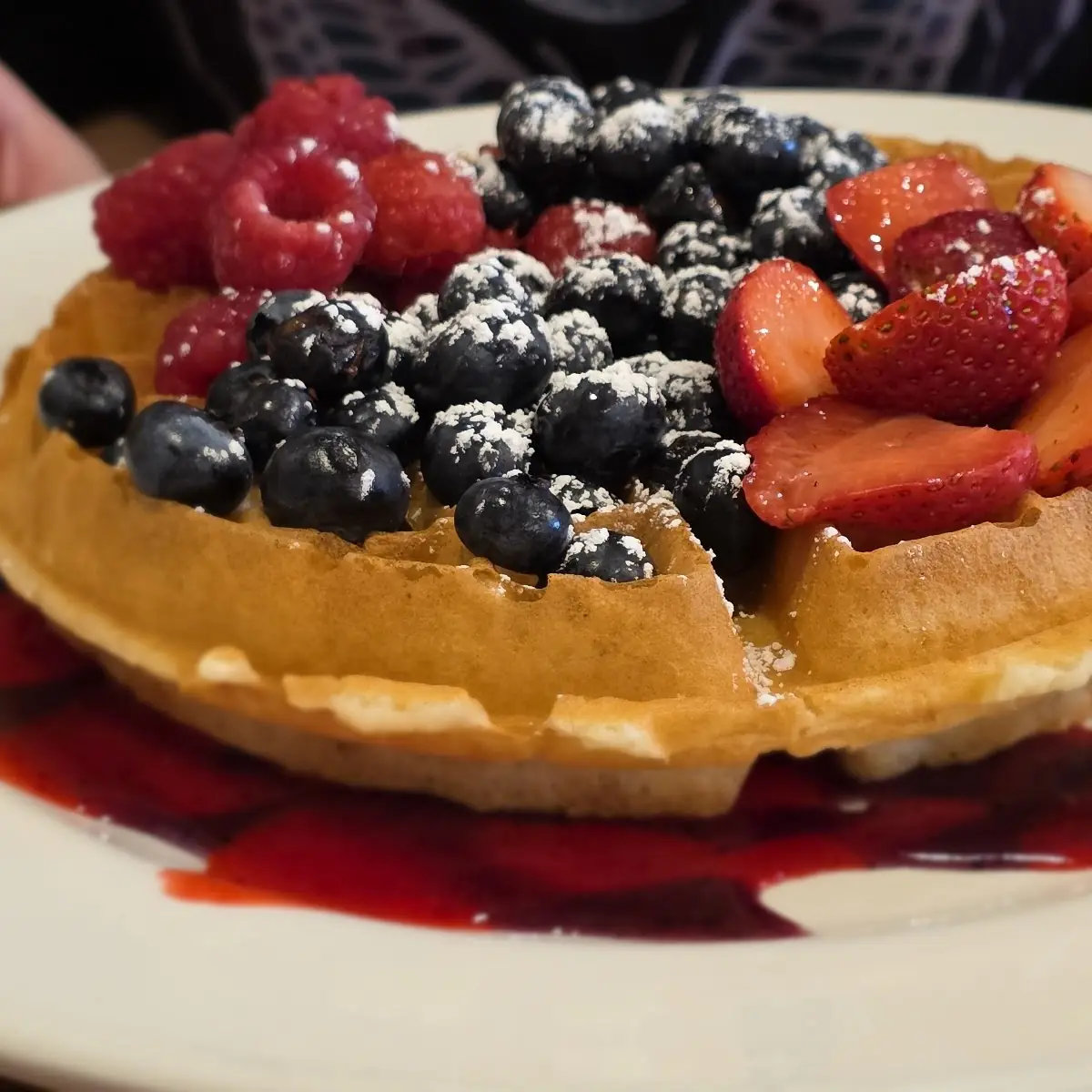 Berry Explosion Belgian Waffle