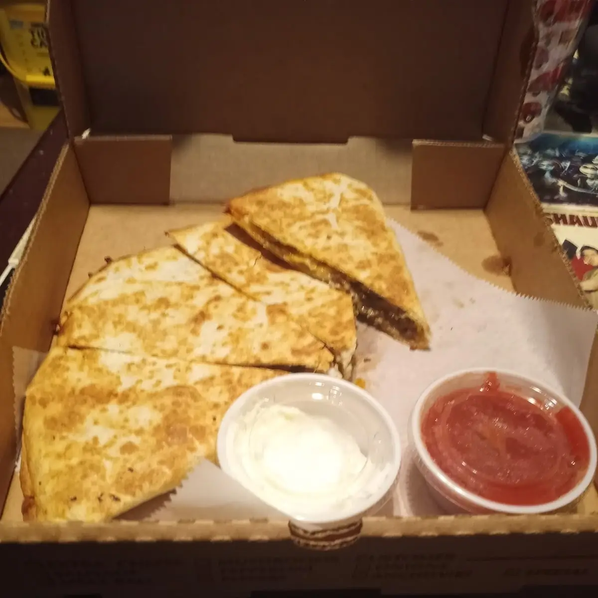 Steak with Peppers & Onions Quesadilla