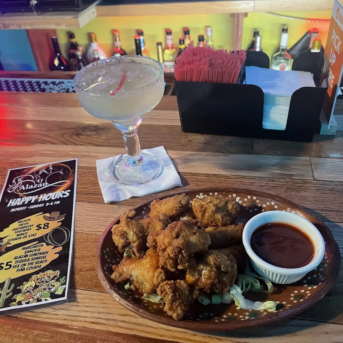 Wings with BBQ Sauce on the Side