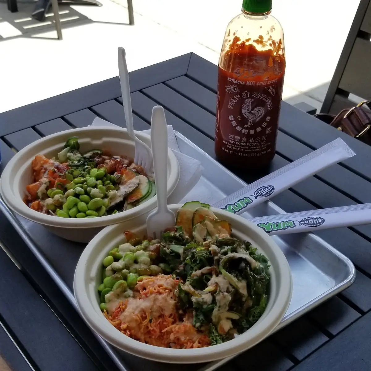 2 Protein Bowl w White Rice Bowl