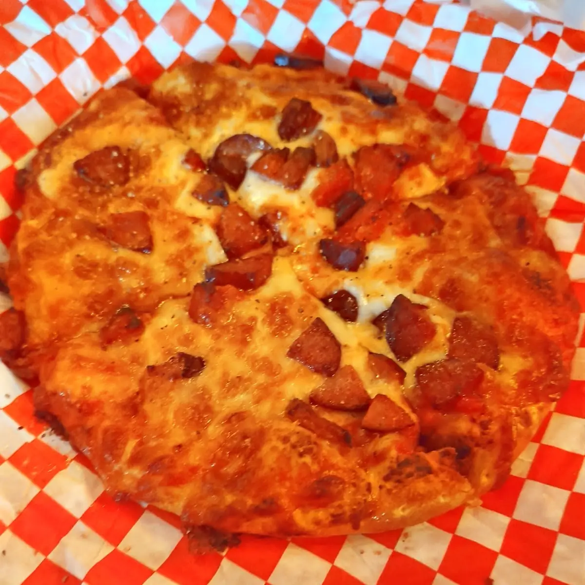 Reindeer Sausage Pizza