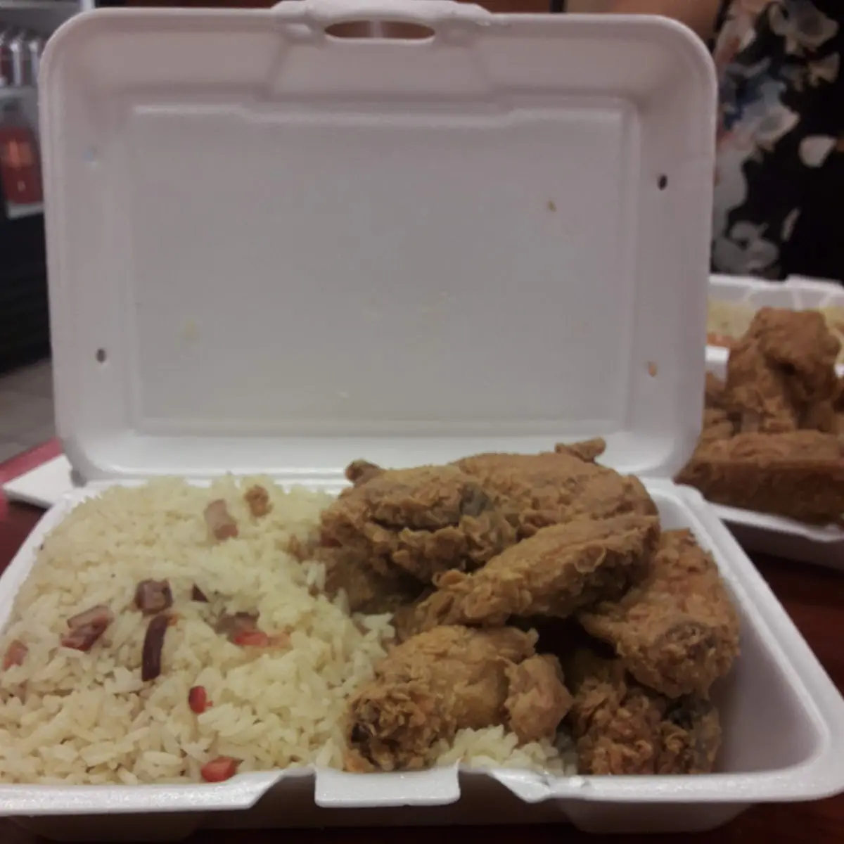 Pork Fried Rice w Chicken Wings