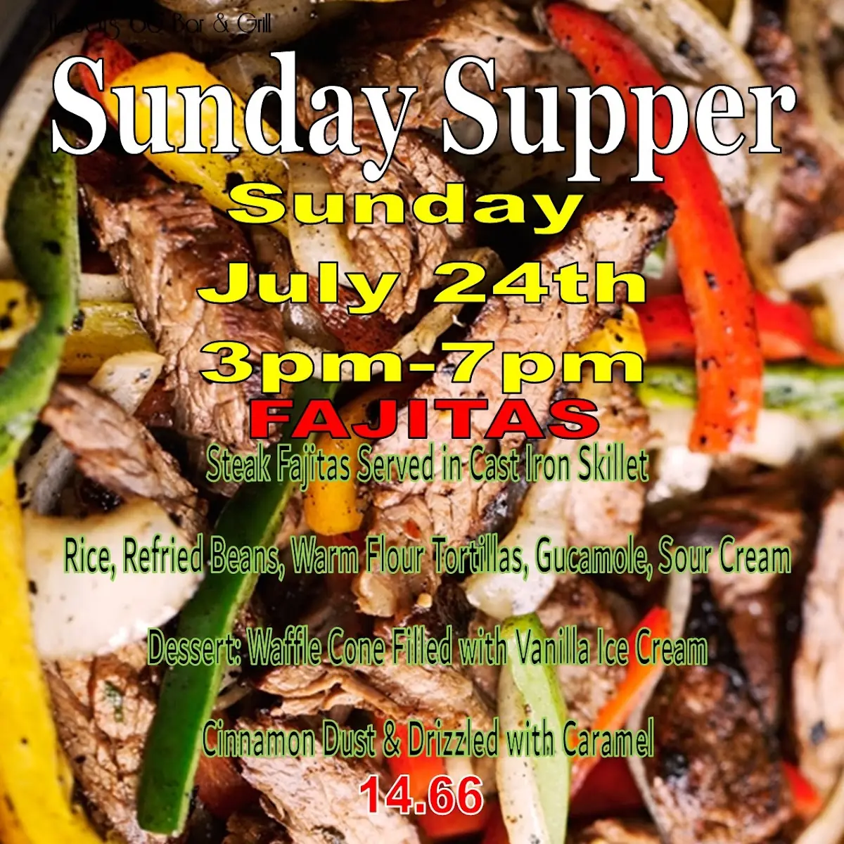 Beef Fajitas Rice and Beans