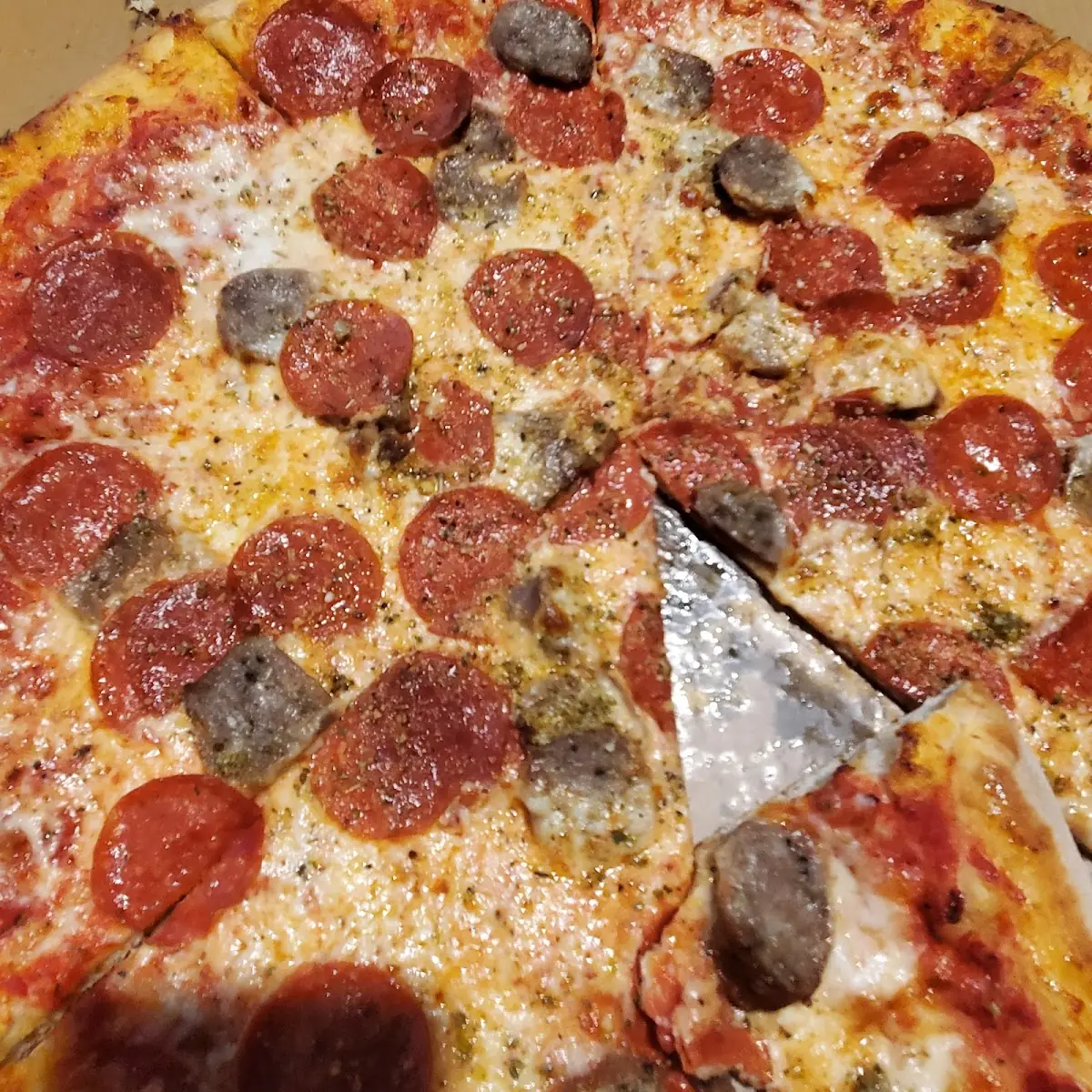 Pepperoni and Sausage Pizza