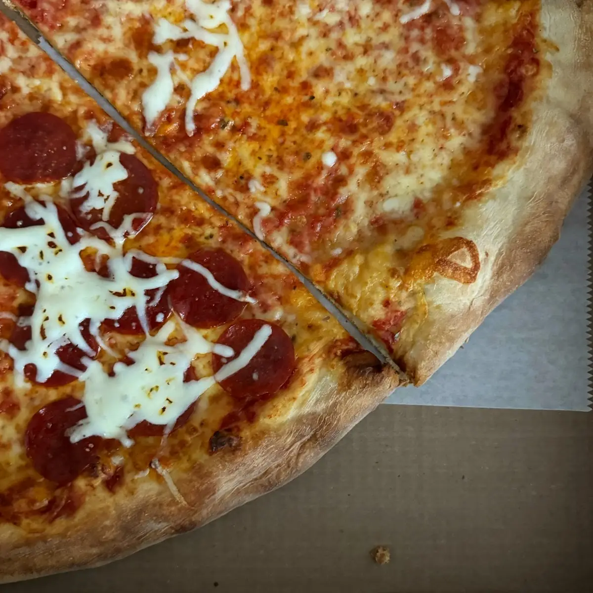 Cheese Pizza Pepperoni Pizza Slice