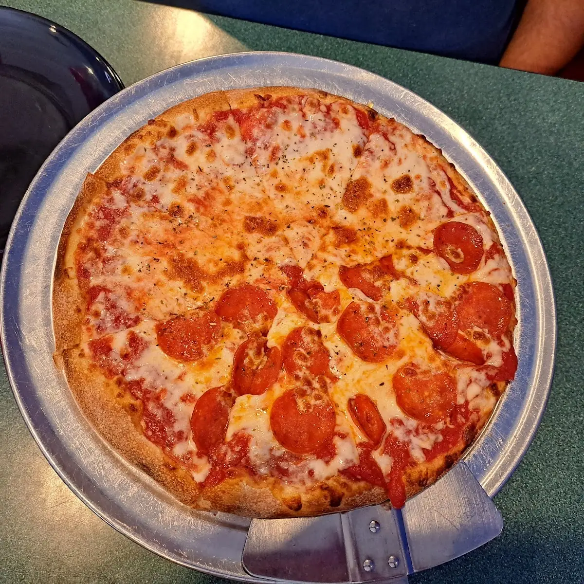 Half Cheese Half Pepperoni Pizza