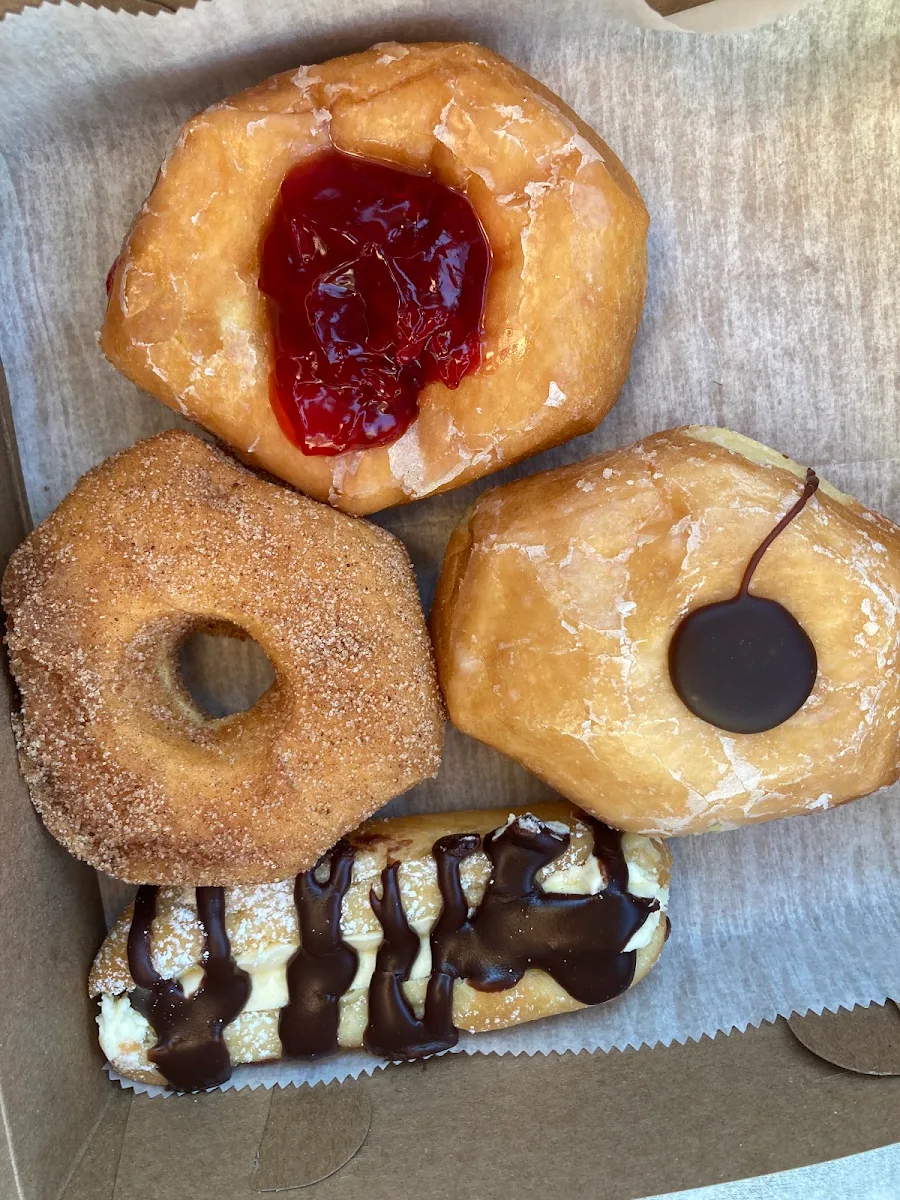 Filled Donuts and Hot Dog