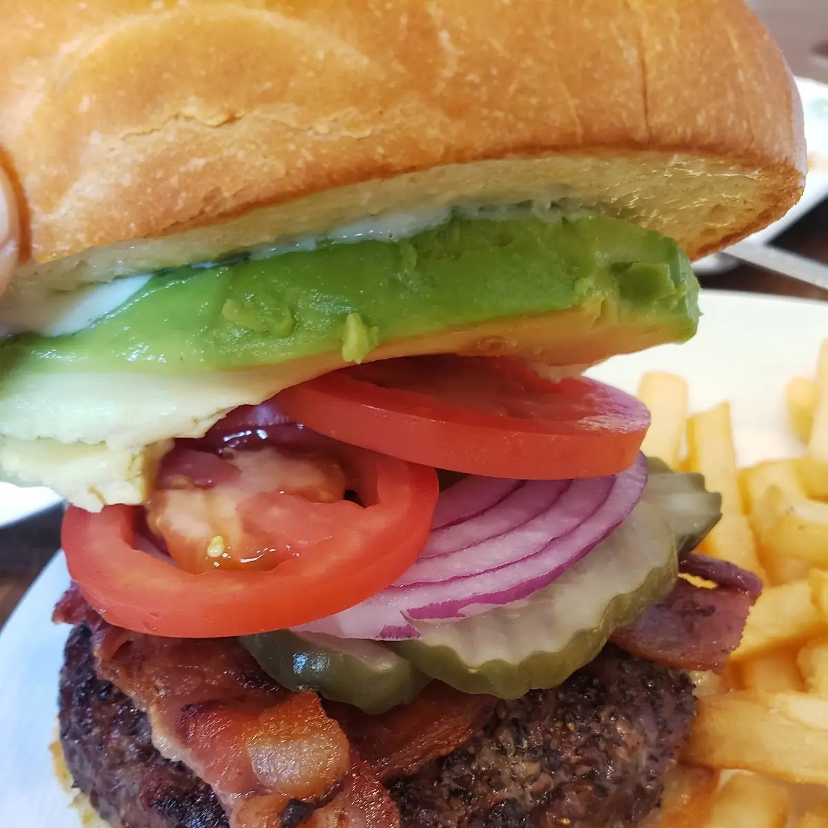 Avocado and Bacon Burger