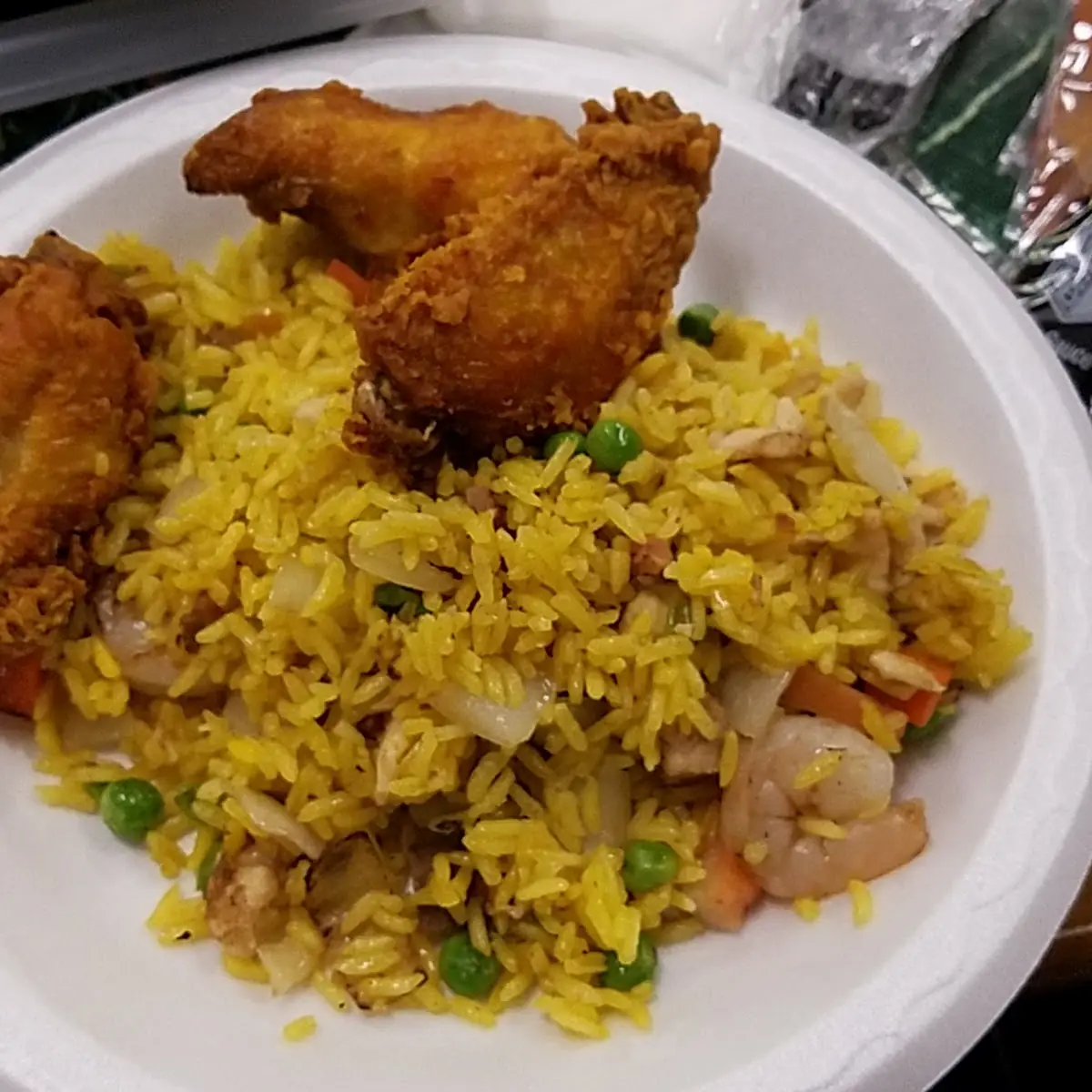 House Special Fried Rice with Chicken Wings
