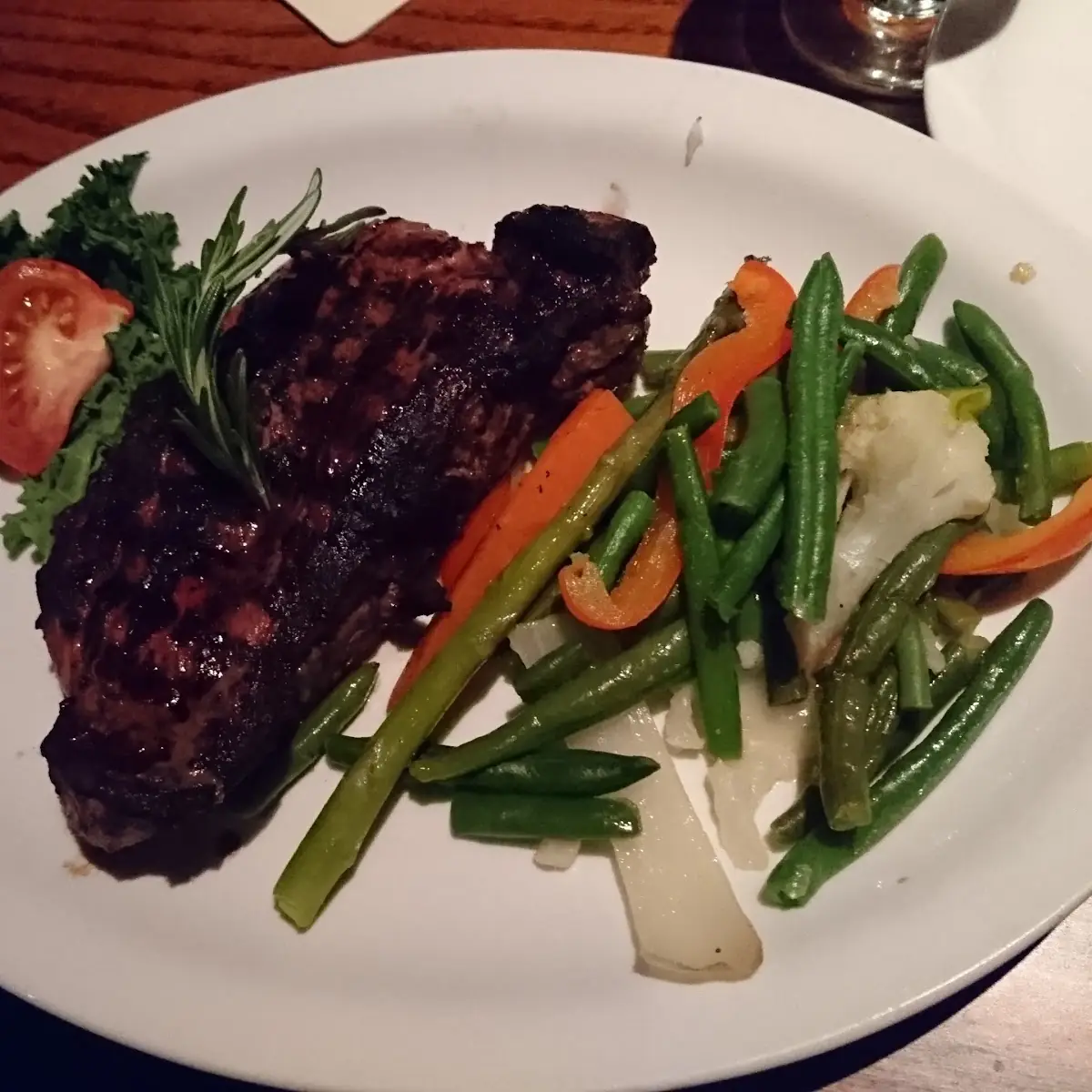 New York Steak with Vegetable
