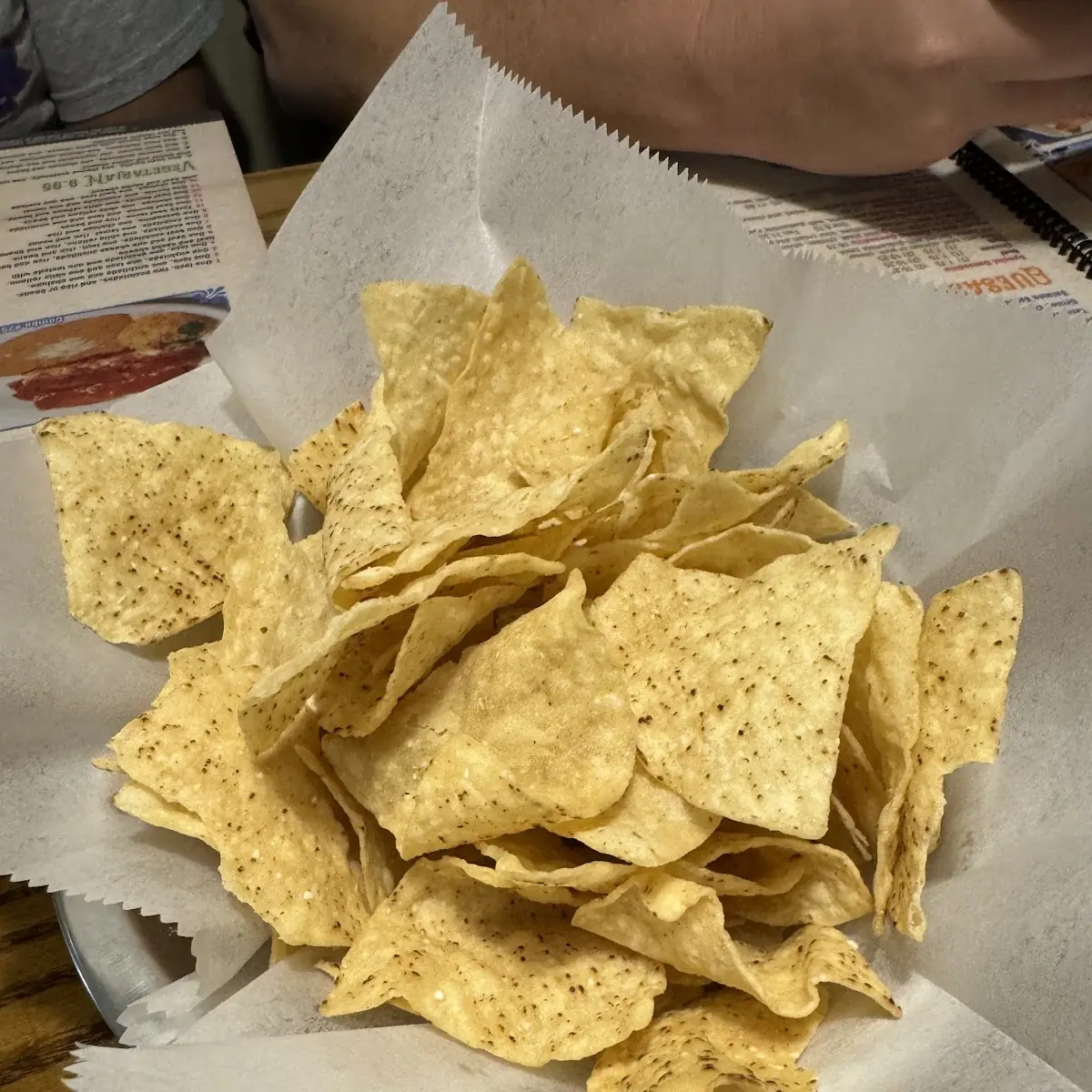 Tortilla Chips and Bean Dip