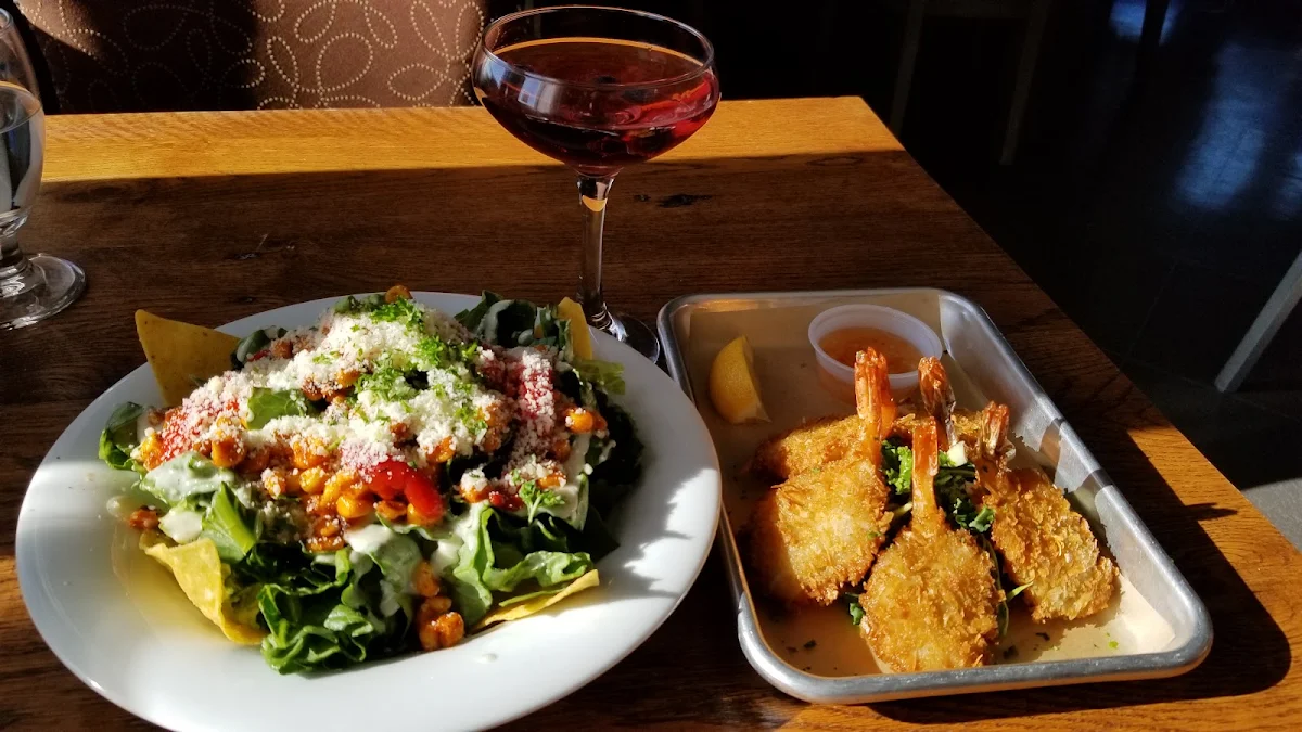 Southwest Salad with Coconut Shrimp