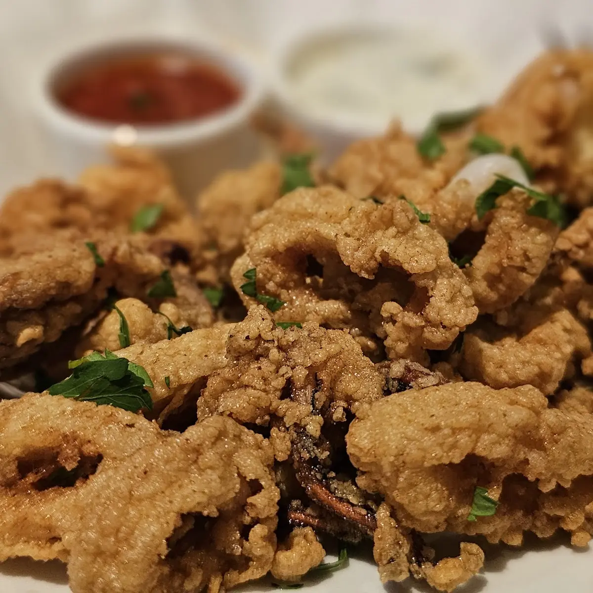 Fried Calamari with Dipping Sauces