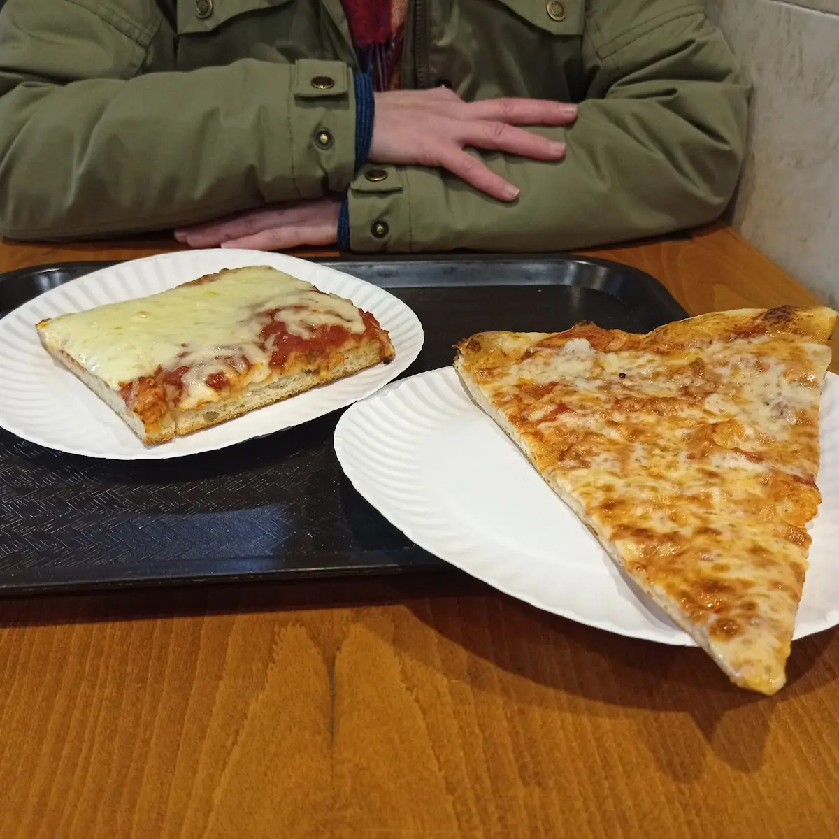 Cheese Pie Slice & Sicilian Cheese Slice