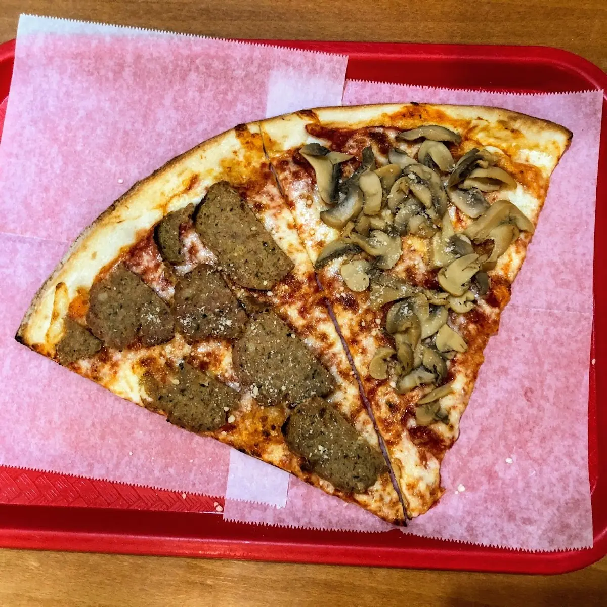 Meatball & Mushroom Pizza Slices