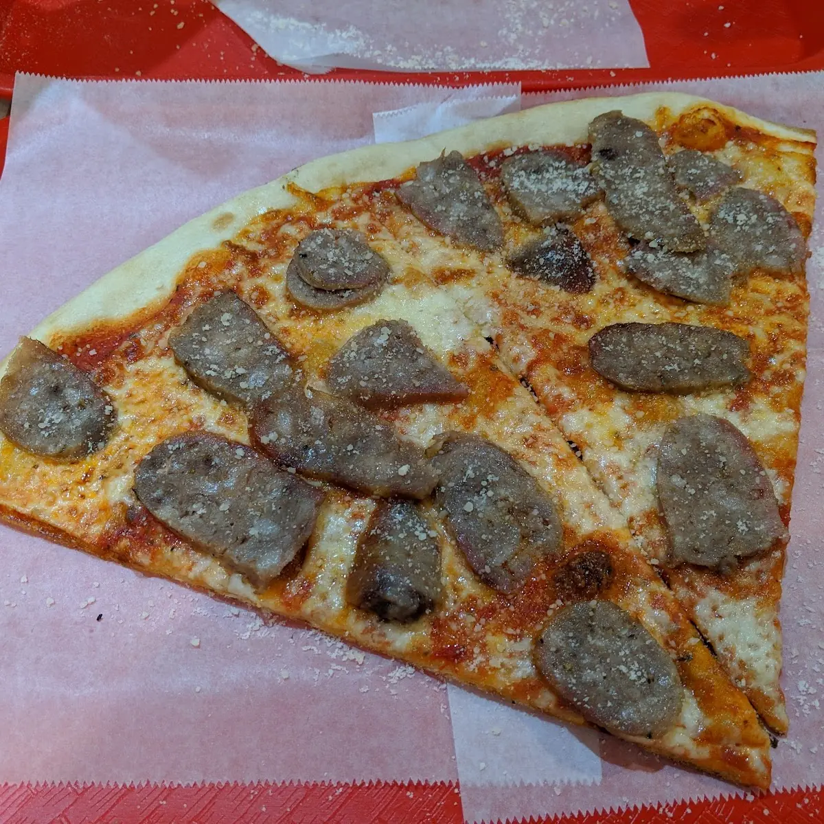 Sausage Pizza by the Slice