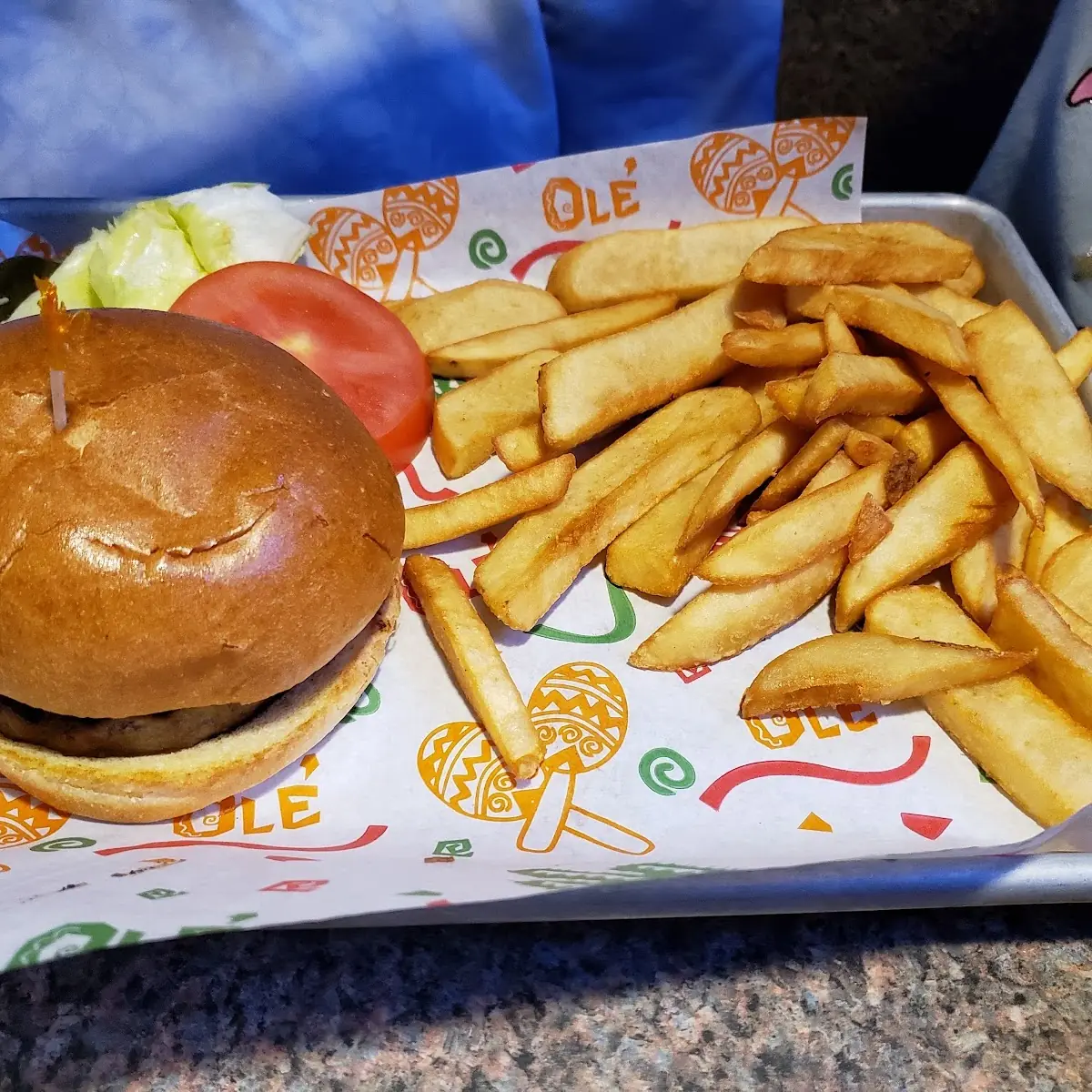 Burger and Fries