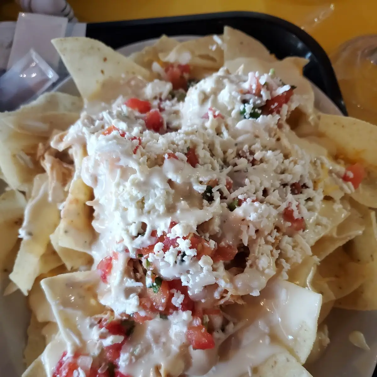 Shredded Chicken Nachos