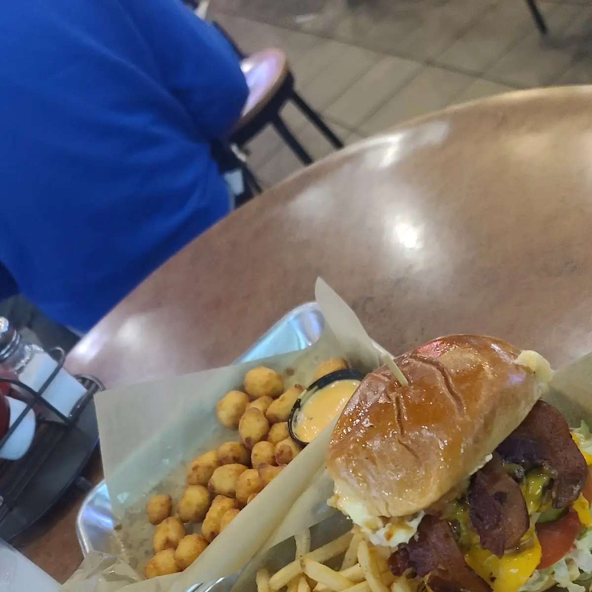 Cheese Curd Bacon Burger