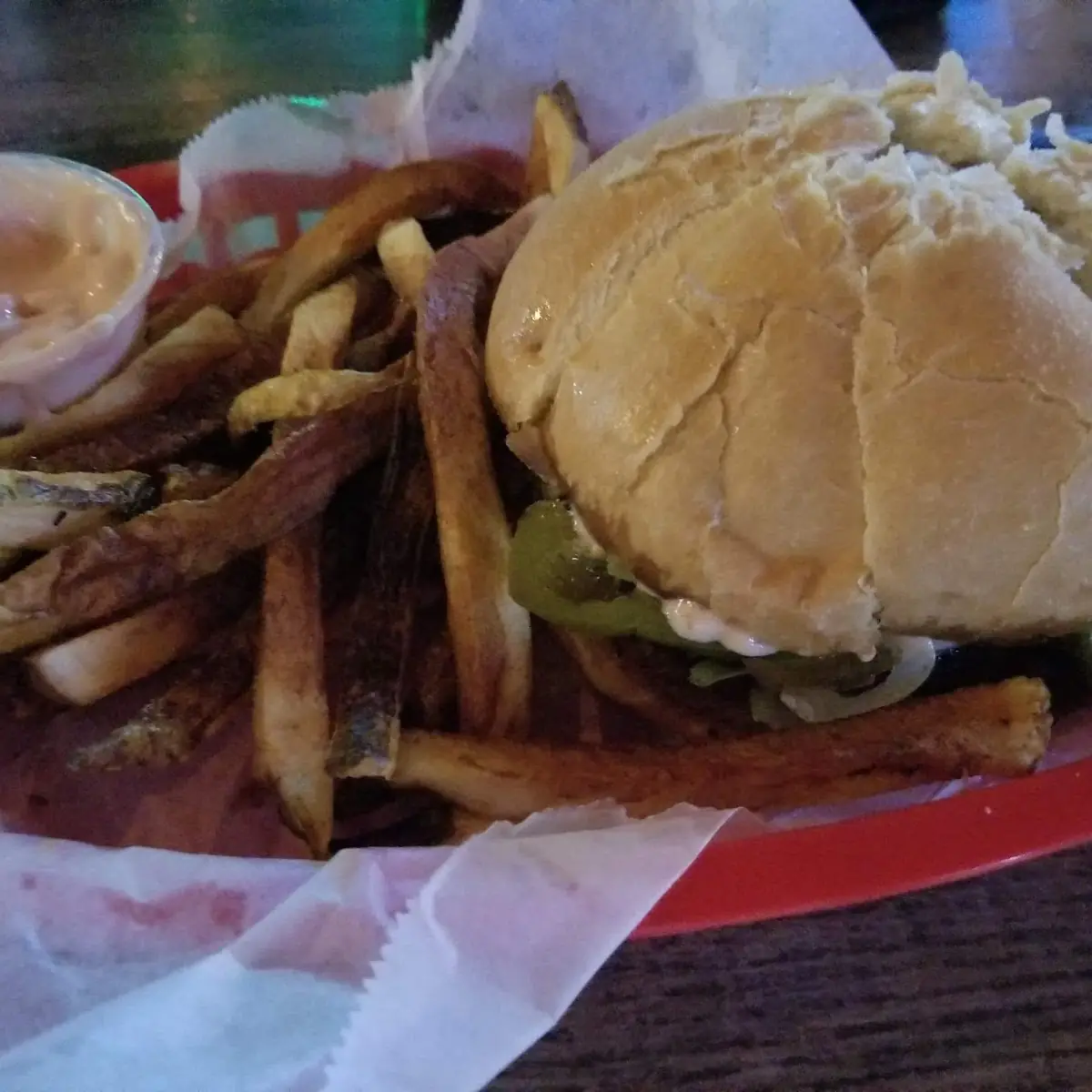 Bacon Cheeseburger and Fries