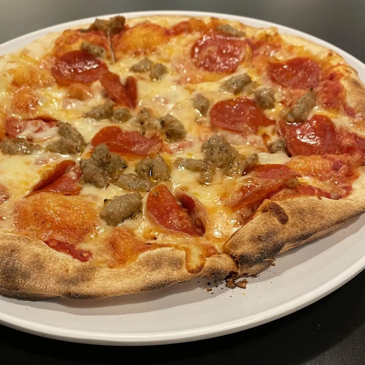 Pepperoni and Sausage Pizza