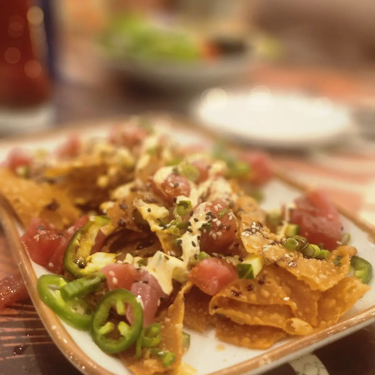 Ahi Nachos