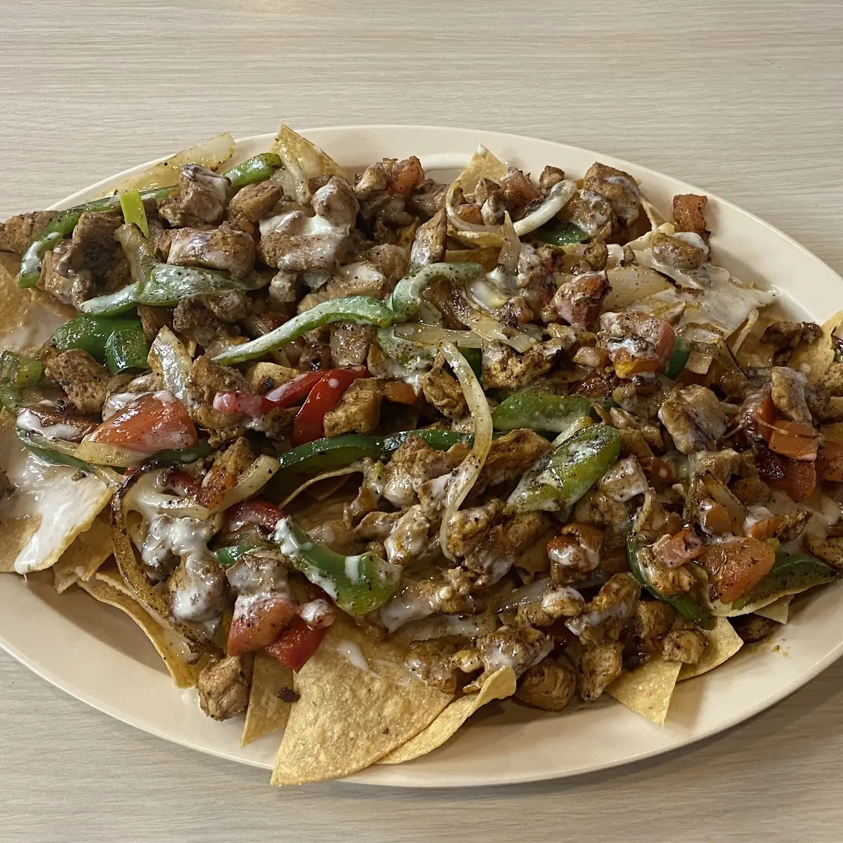Chicken Fajita Nachos