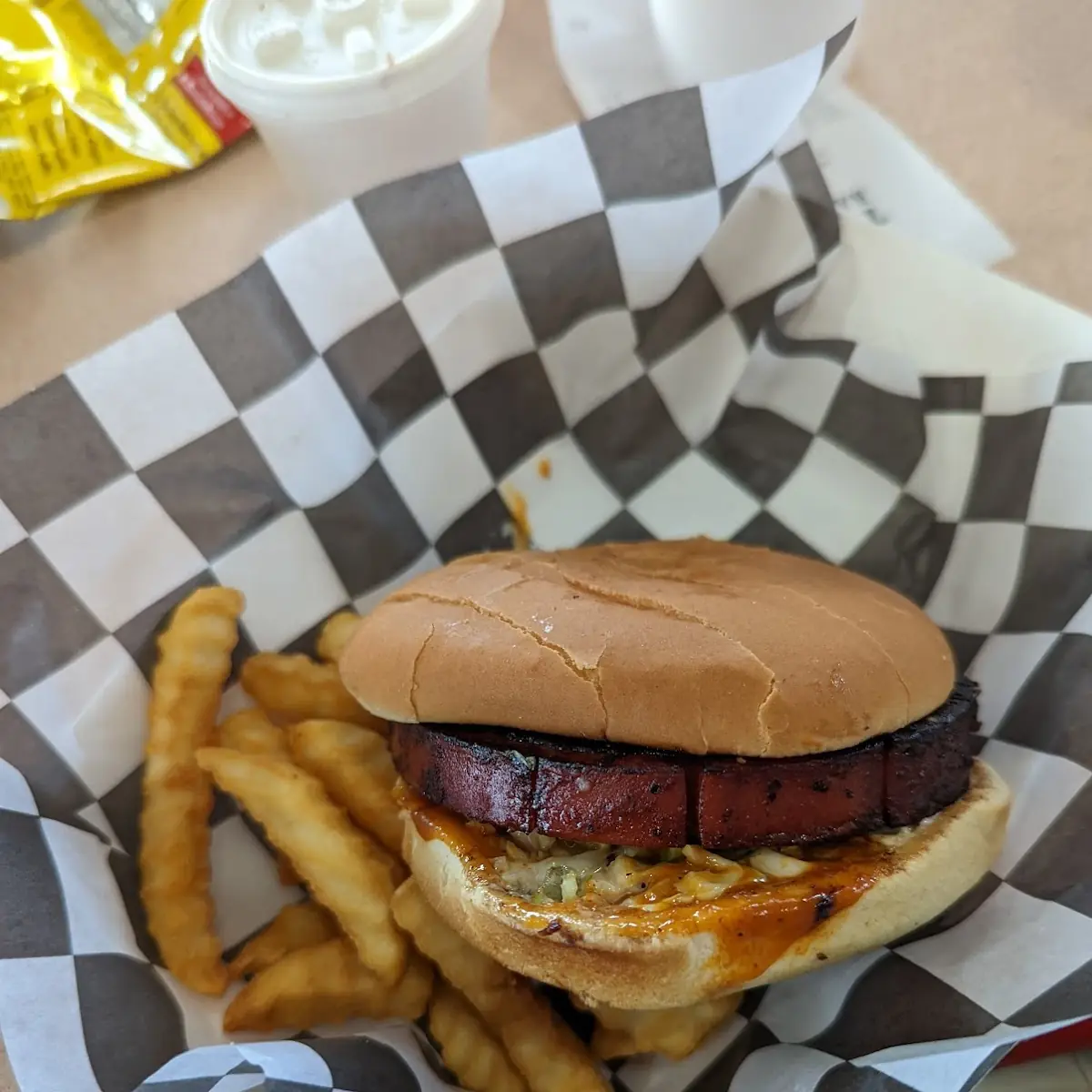 BBQ Bologna Sandwich