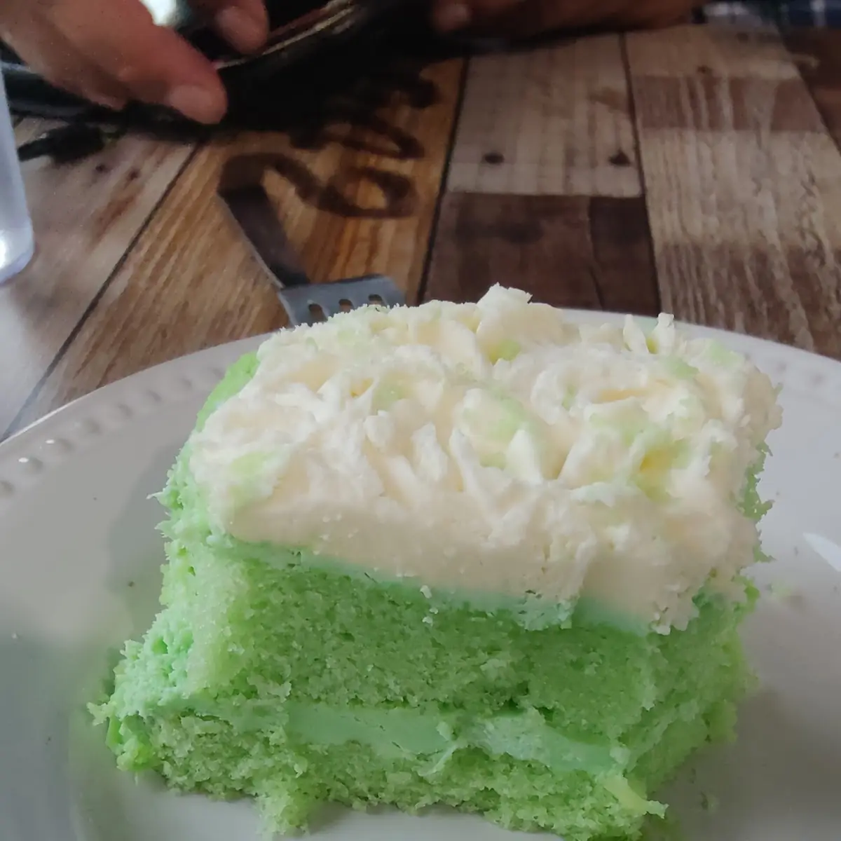 Pandan Cake Slice