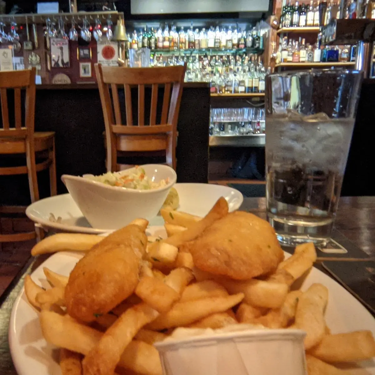 Fish Chips and Coleslaw